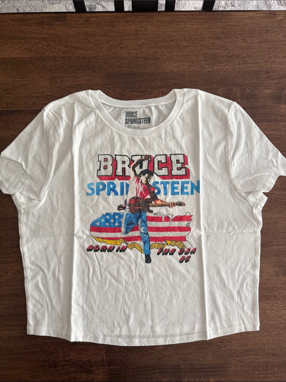Bruce Springsteen Born in the USA cropped tee shirt